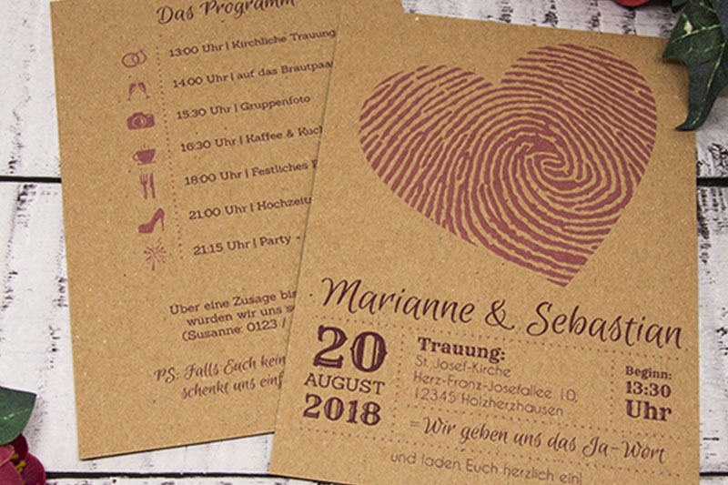 Einladungen selbst gestalten