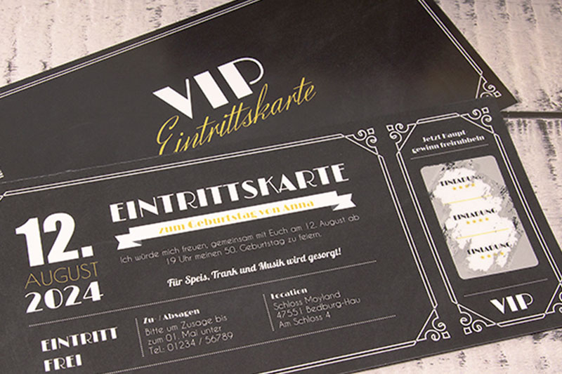 Einladungen selbst gestalten