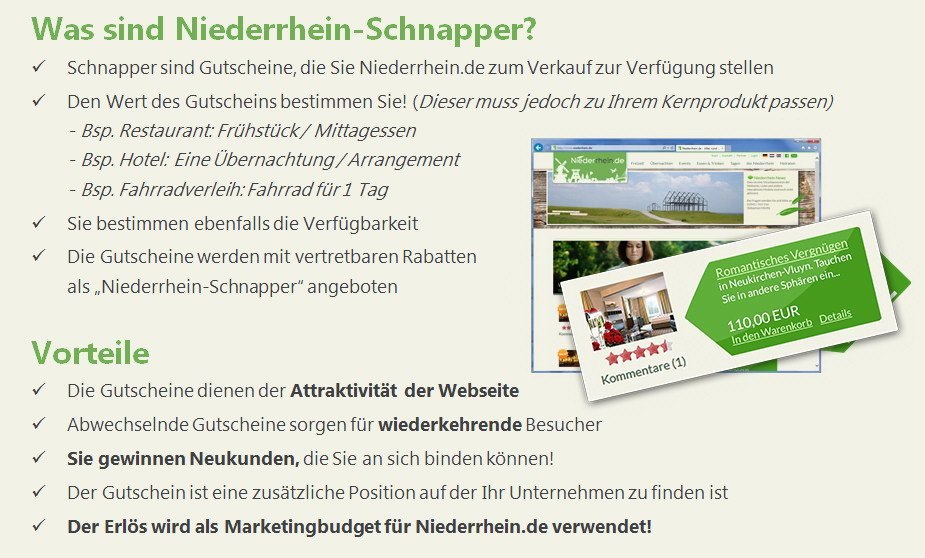 Niederrhein Gutscheine