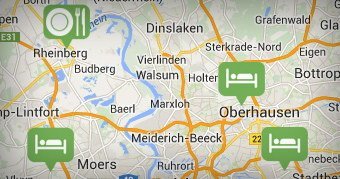 Niederrhein Map overview